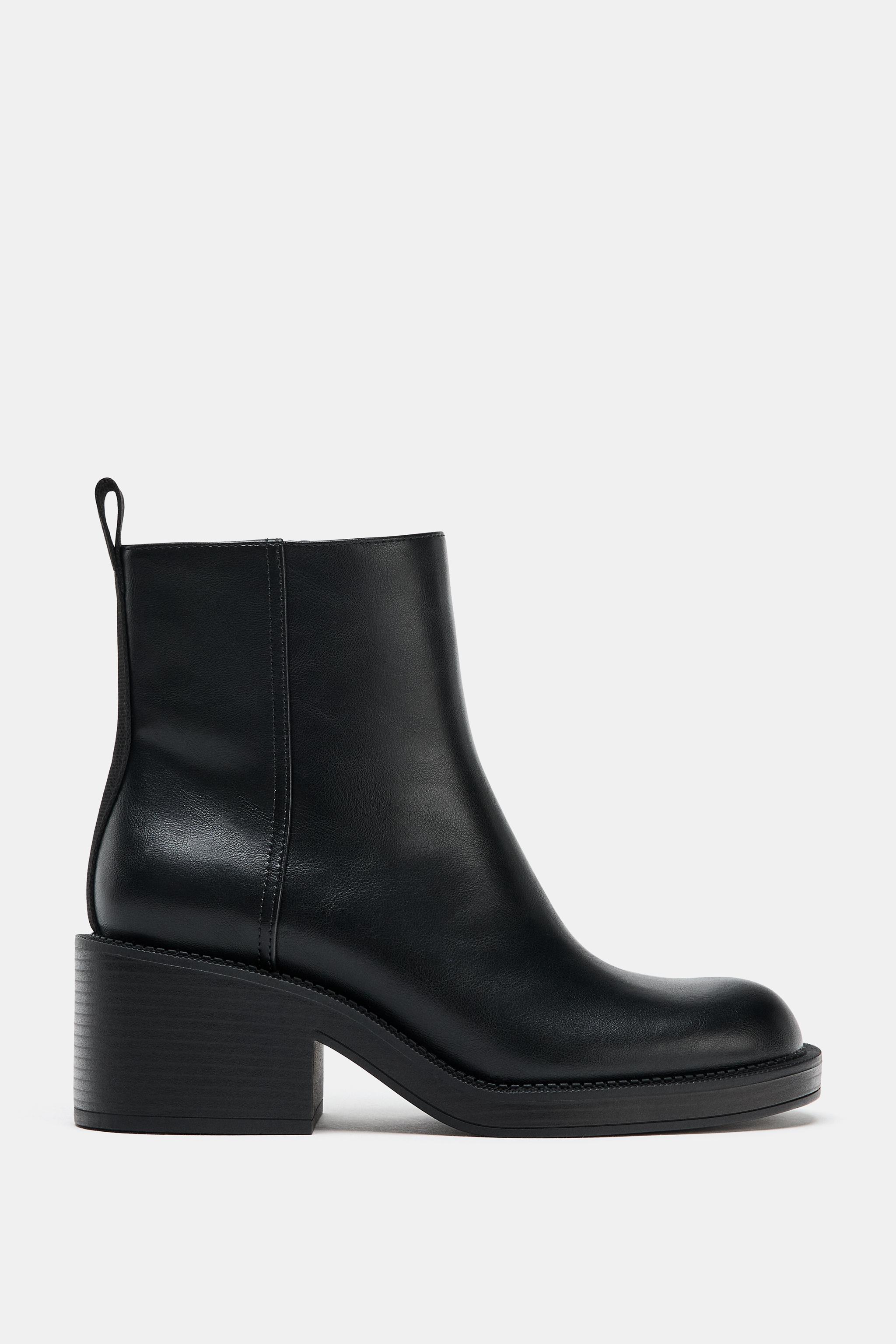 BLOCK HEEL ANKLE BOOTS